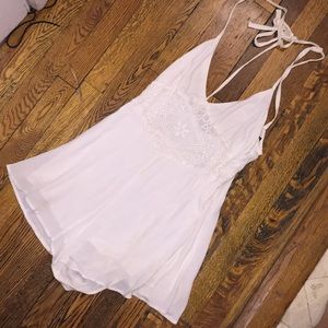 Forever 21 White Lacy Romper!! Gorgeous!!